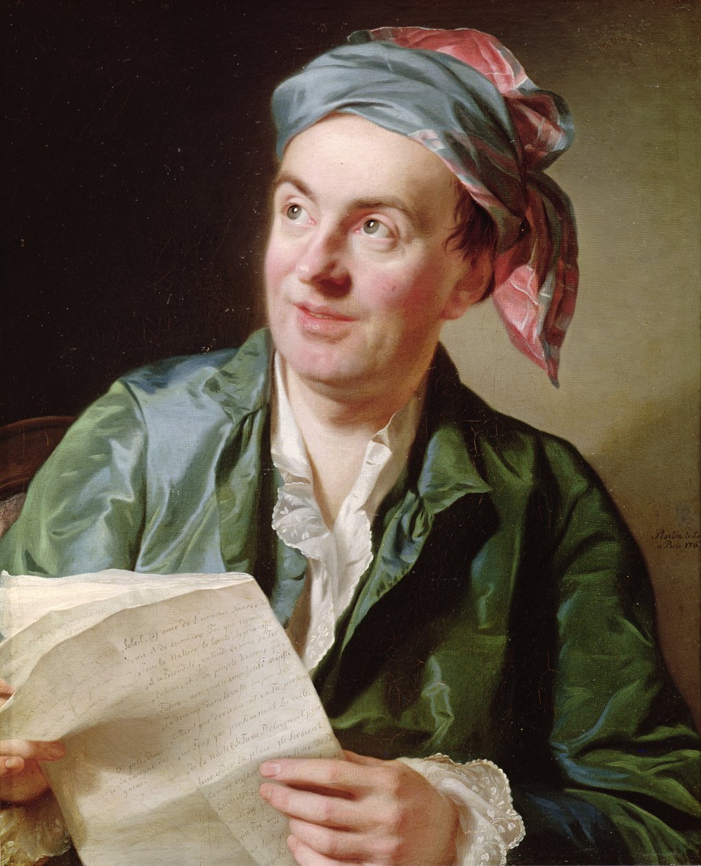 Portrét Jean-Francois Marmontel (1723-99) 1767 od Alexander Roslin