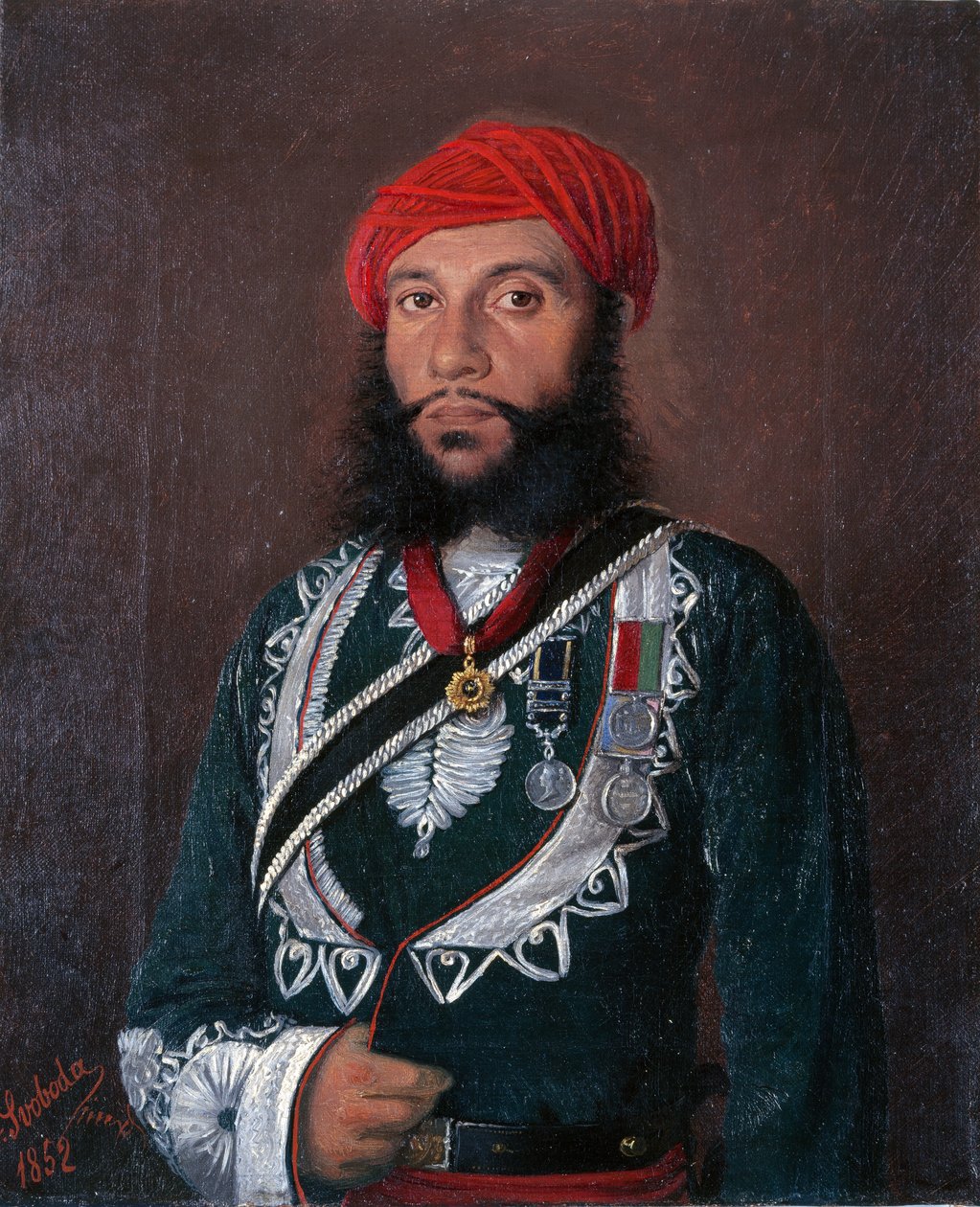 Indiánský důstojník 2. pluku nepravidelné jízdy, 1852 od Alexander Sandor Svoboda