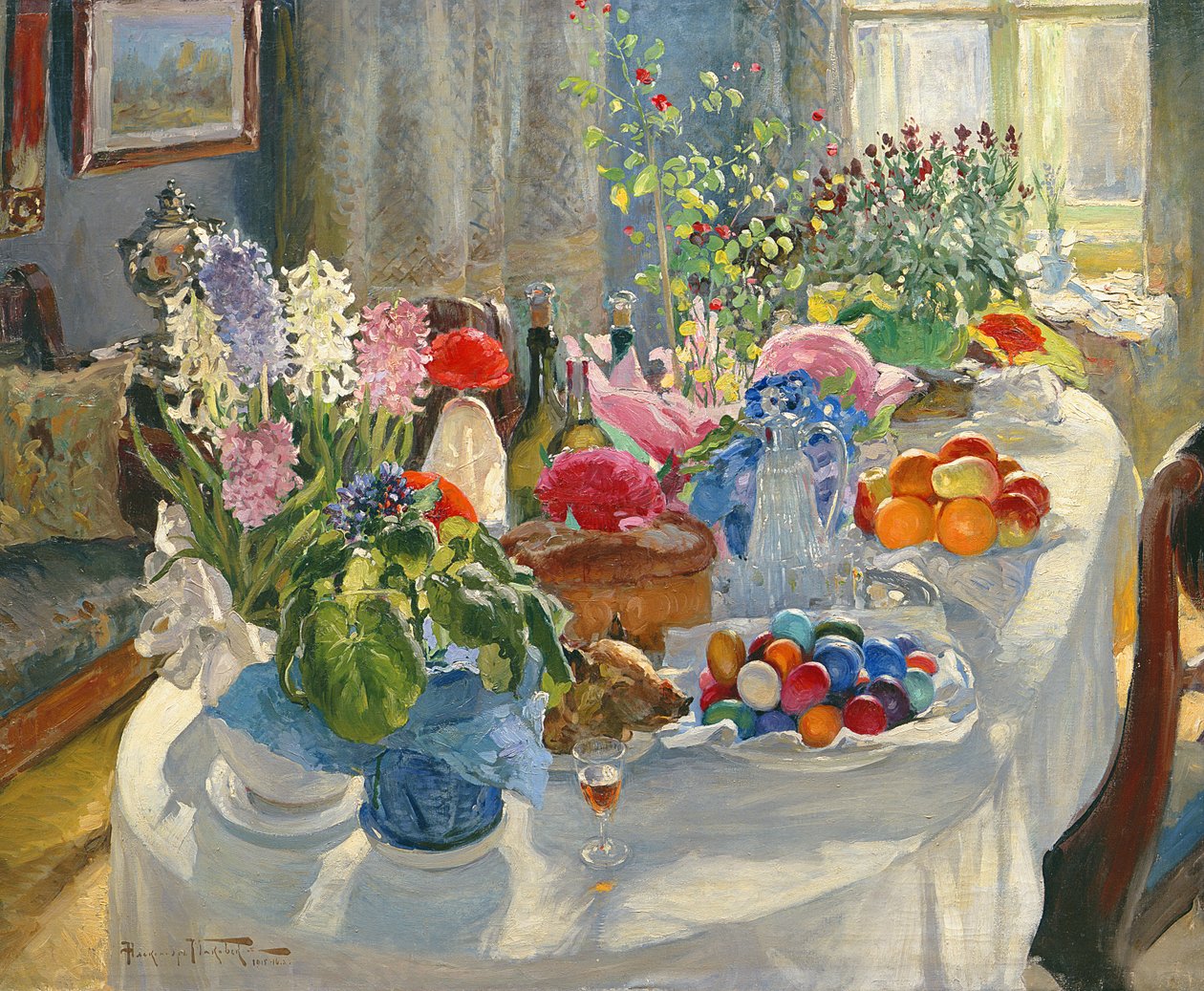 Velikonoční stůl od Alexander Vladimirovich Makovsky