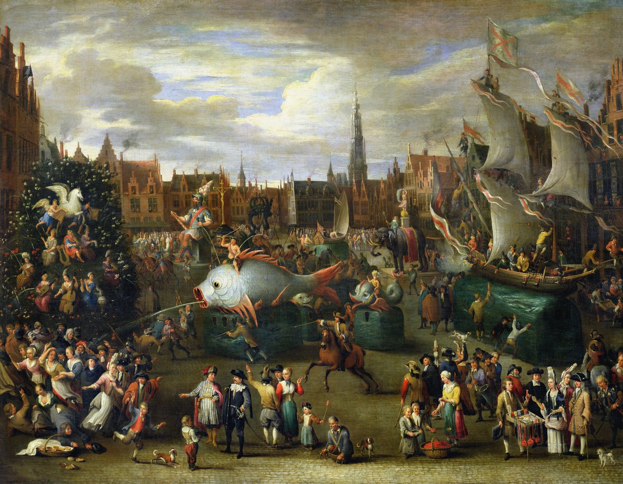 Festival v Antverpách od Alexander van Bredael