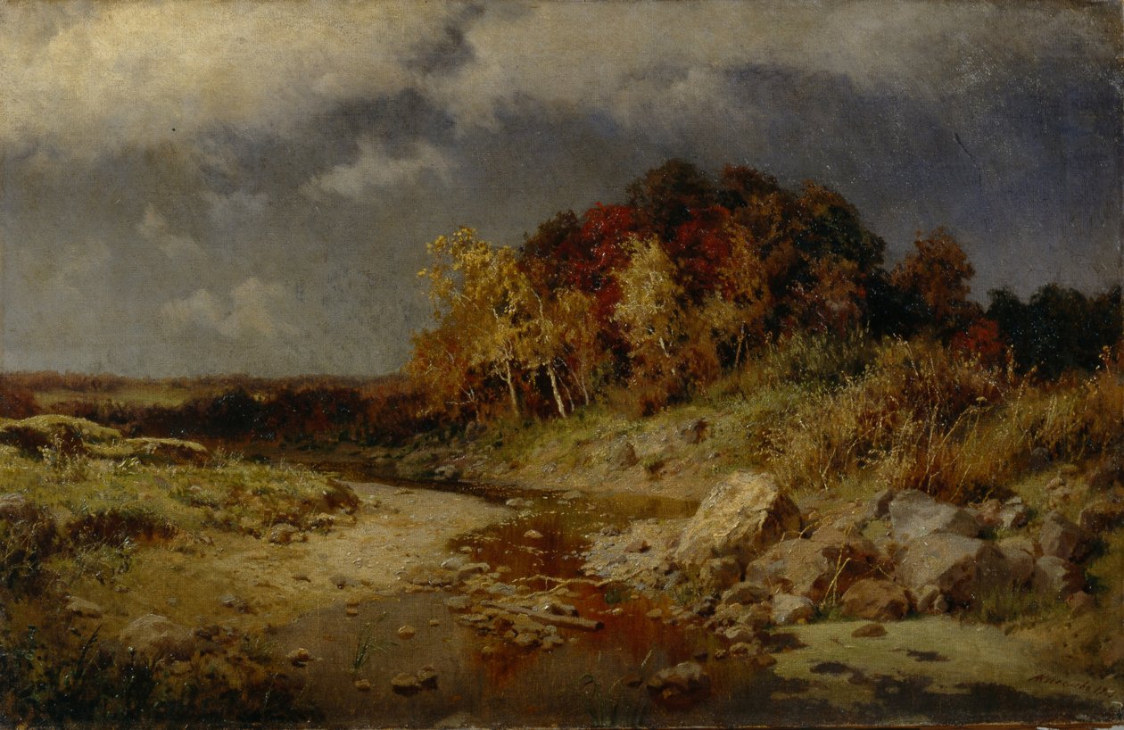 Větrný podzimní den, 1903 od Alexander Alexeyevich Kiselev