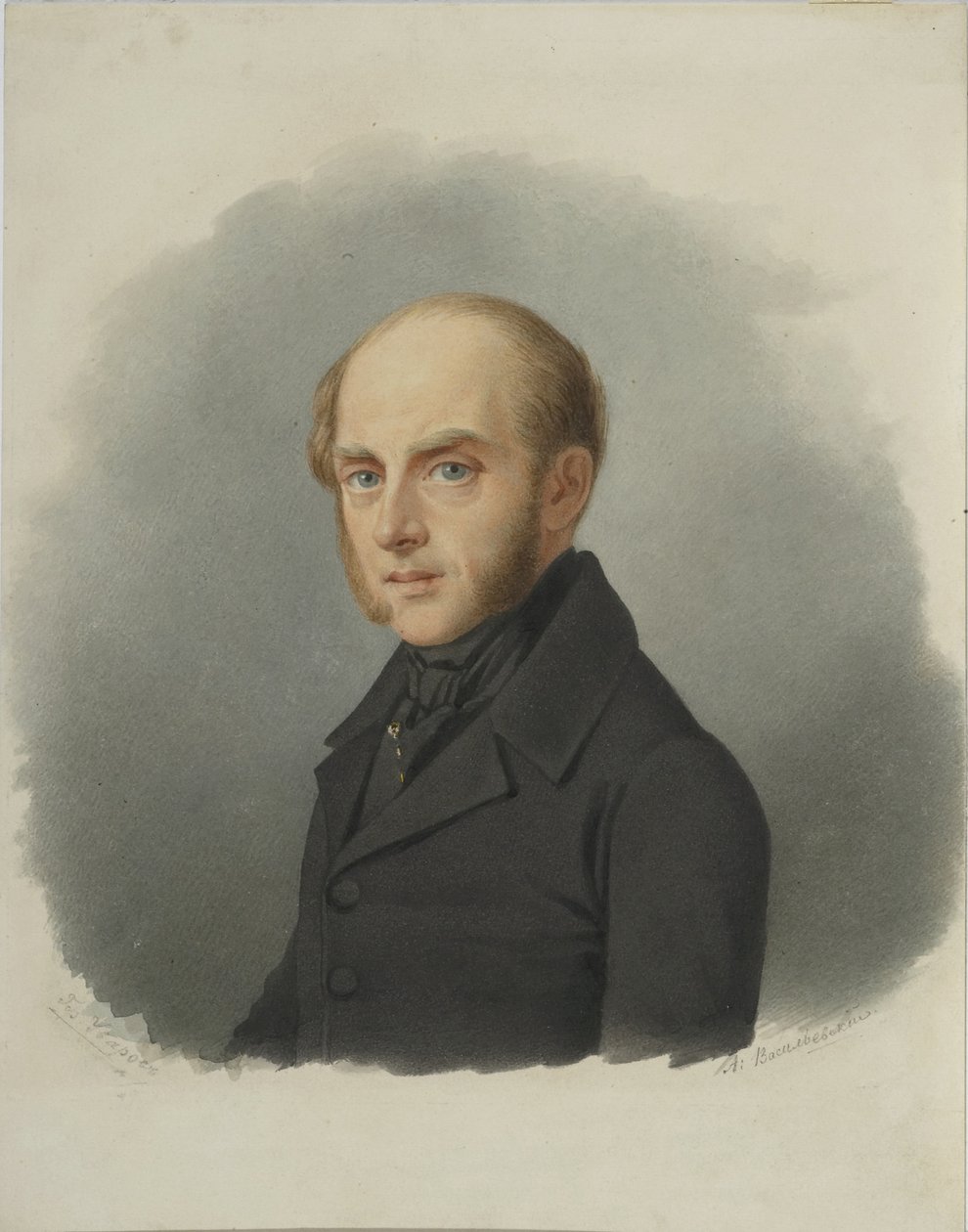 Portrét hraběte Sergeje Semionoviče Uvarova 1786-1855, počátek 40. let 19. století od Alexander Alexeyevich Vasilyevsky