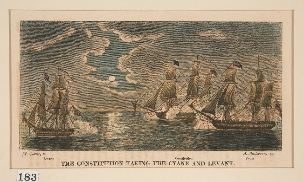 Constitution Take the Cyane and Lavant, jeden v sérii osmi od Alexander Anderson
