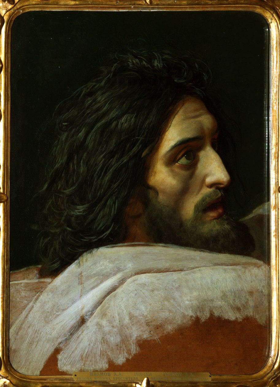 Hlava svatého Jana Křtitele, konec 30. let 19. století od Alexander Andreyevich Ivanov
