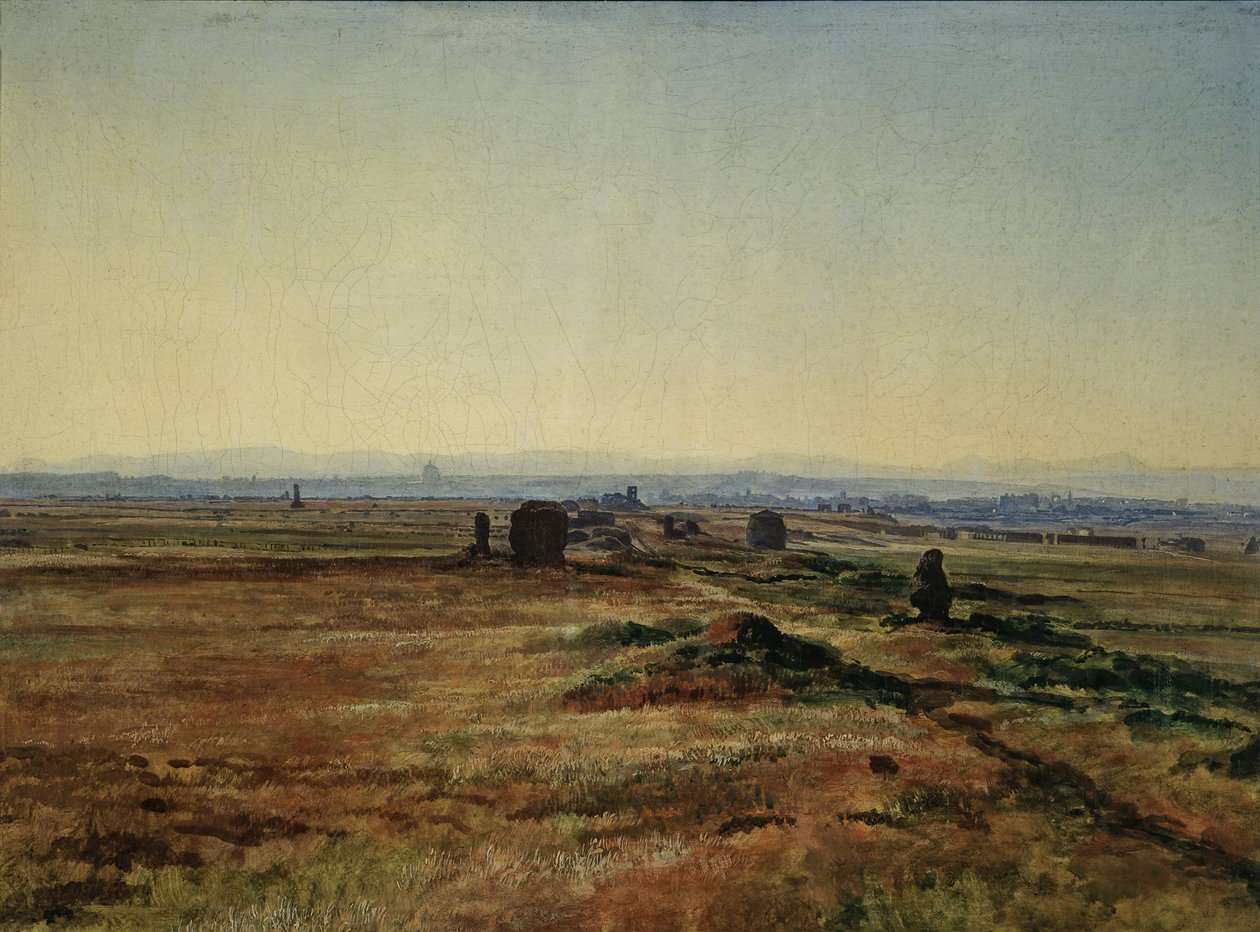 Přes Appia při západu slunce od Alexander Andreyevich Ivanov