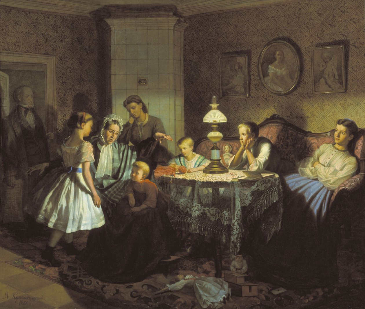 Babiččiny pohádky, 1866 od Alexander Andreyevich Krasnoselsky