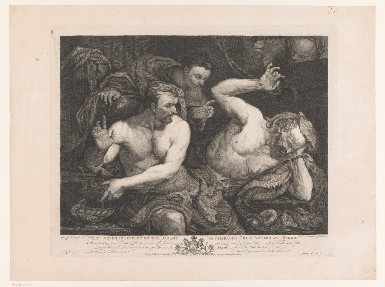 Joseph vykládá sny pohárníka a pekaře Joseph Interpreting the Dreams of Faraon