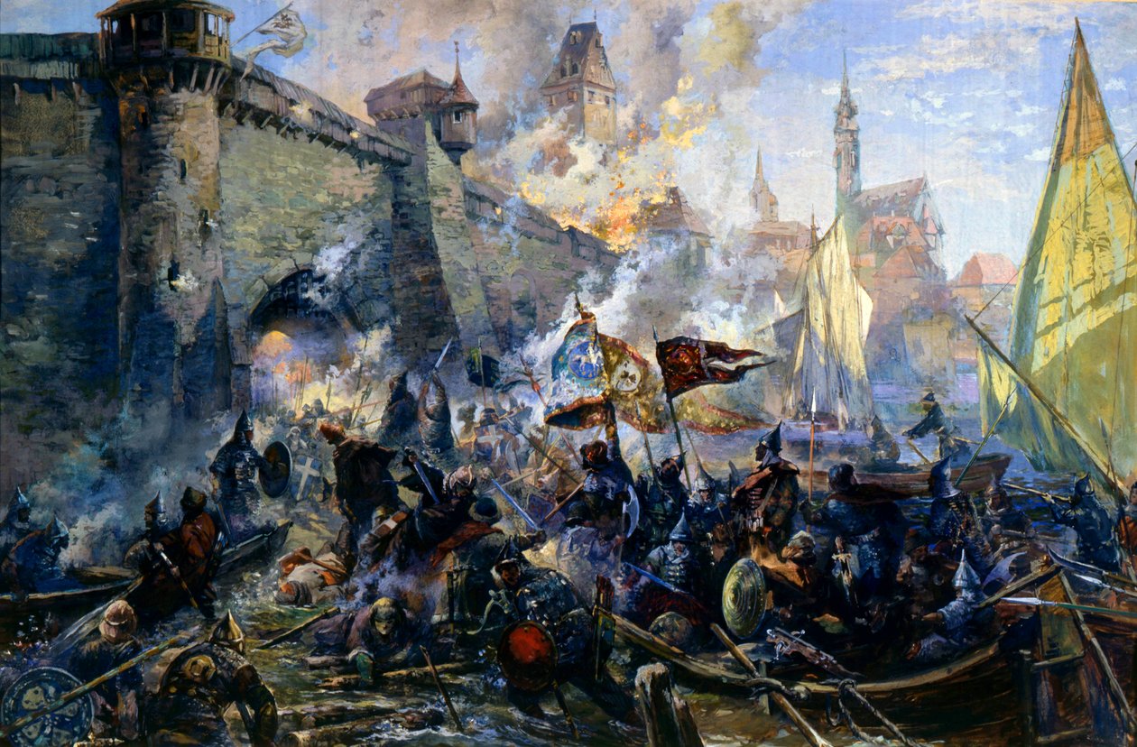 „Ruská armáda dobyla Narvu 11. května 1558“, 1956 od Alexander Blinkov