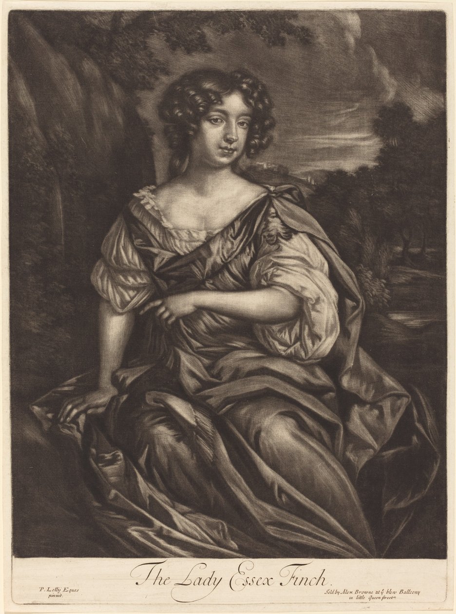 Lady Essex Finch od Alexander Browne after Sir Peter Lely