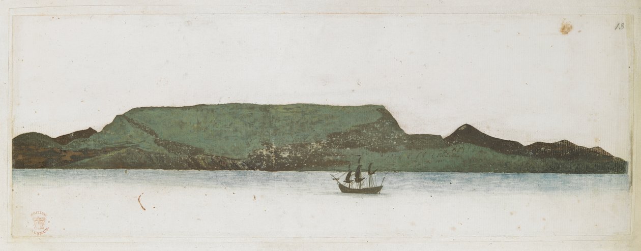 Přidat MS 15507 f.13 Endeavour, u pobřeží Ohňové země od Alexander Buchan