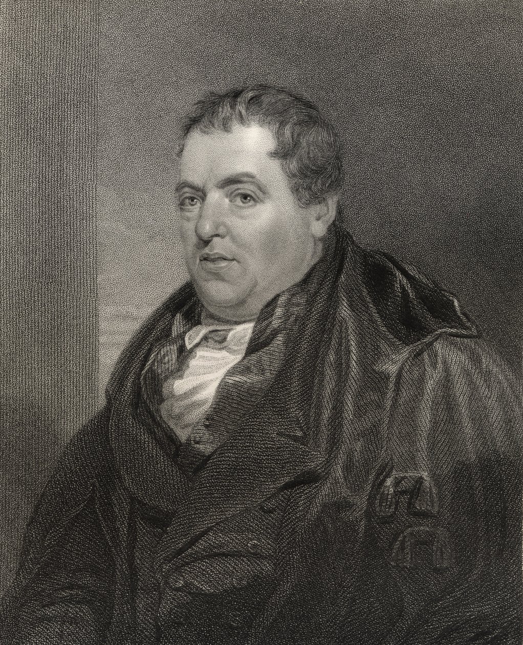 Sir John Leslie, vyrytý H. Cookem, z 