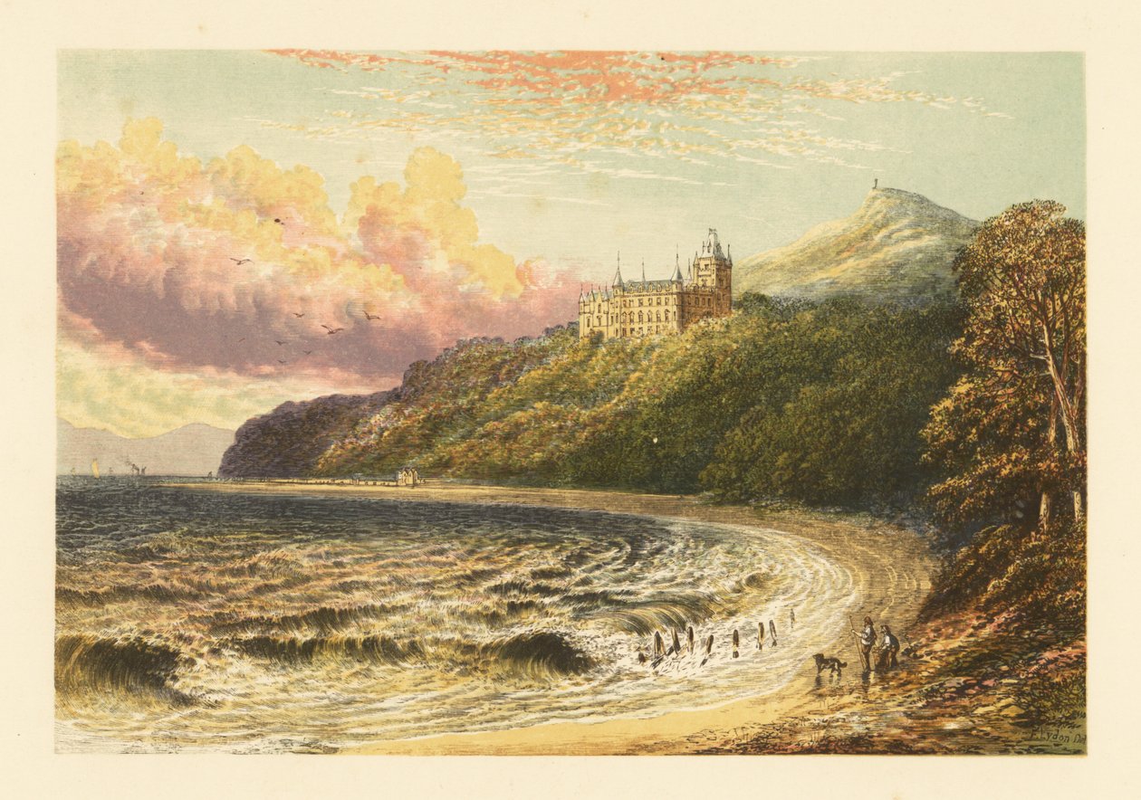 Hrad Dunrobin, Sutherlandshire, Skotsko. od Alexander Francis (after) Lydon