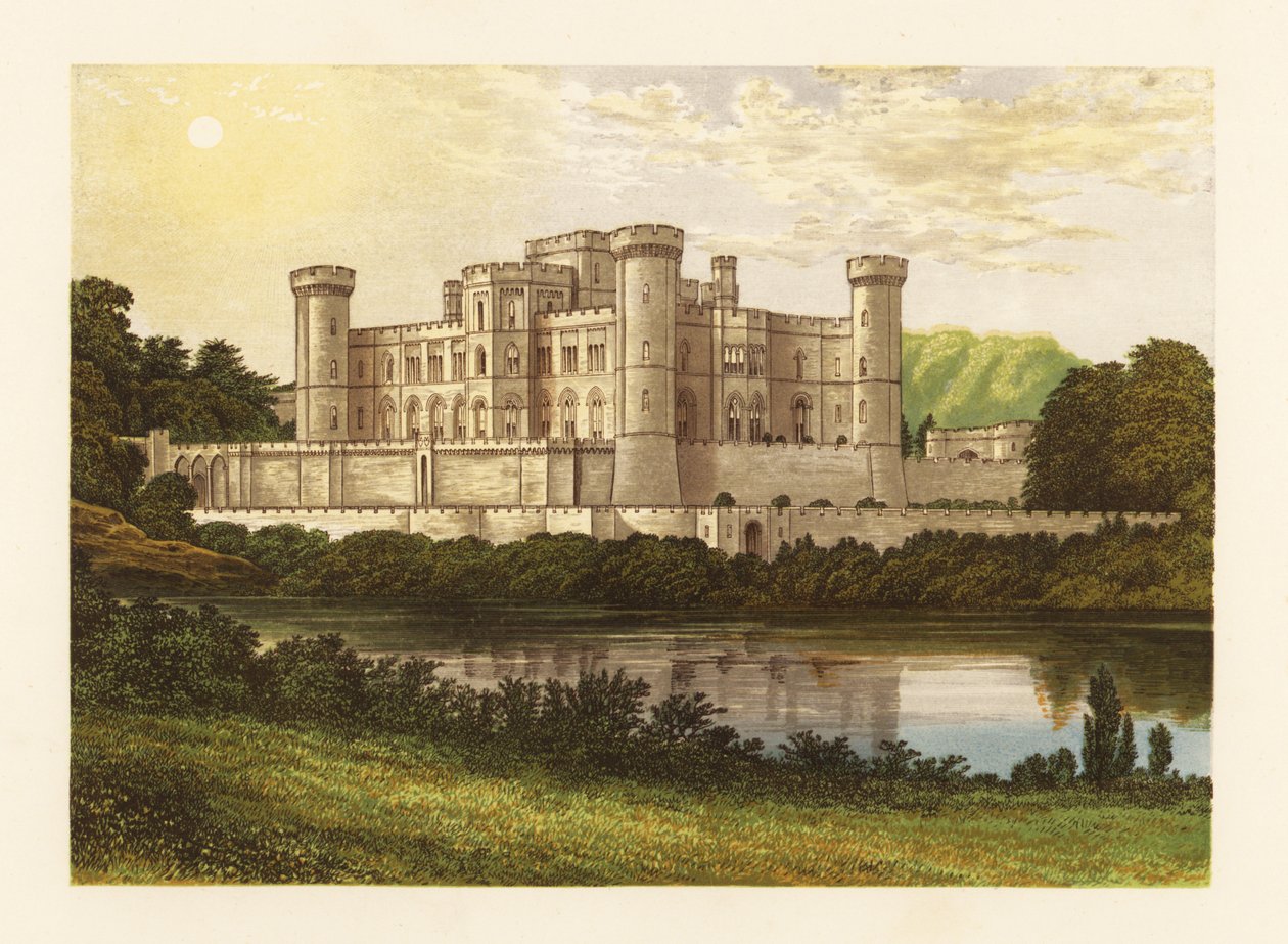 Hrad Eastnor, Herefordshire, Anglie. od Alexander Francis (after) Lydon