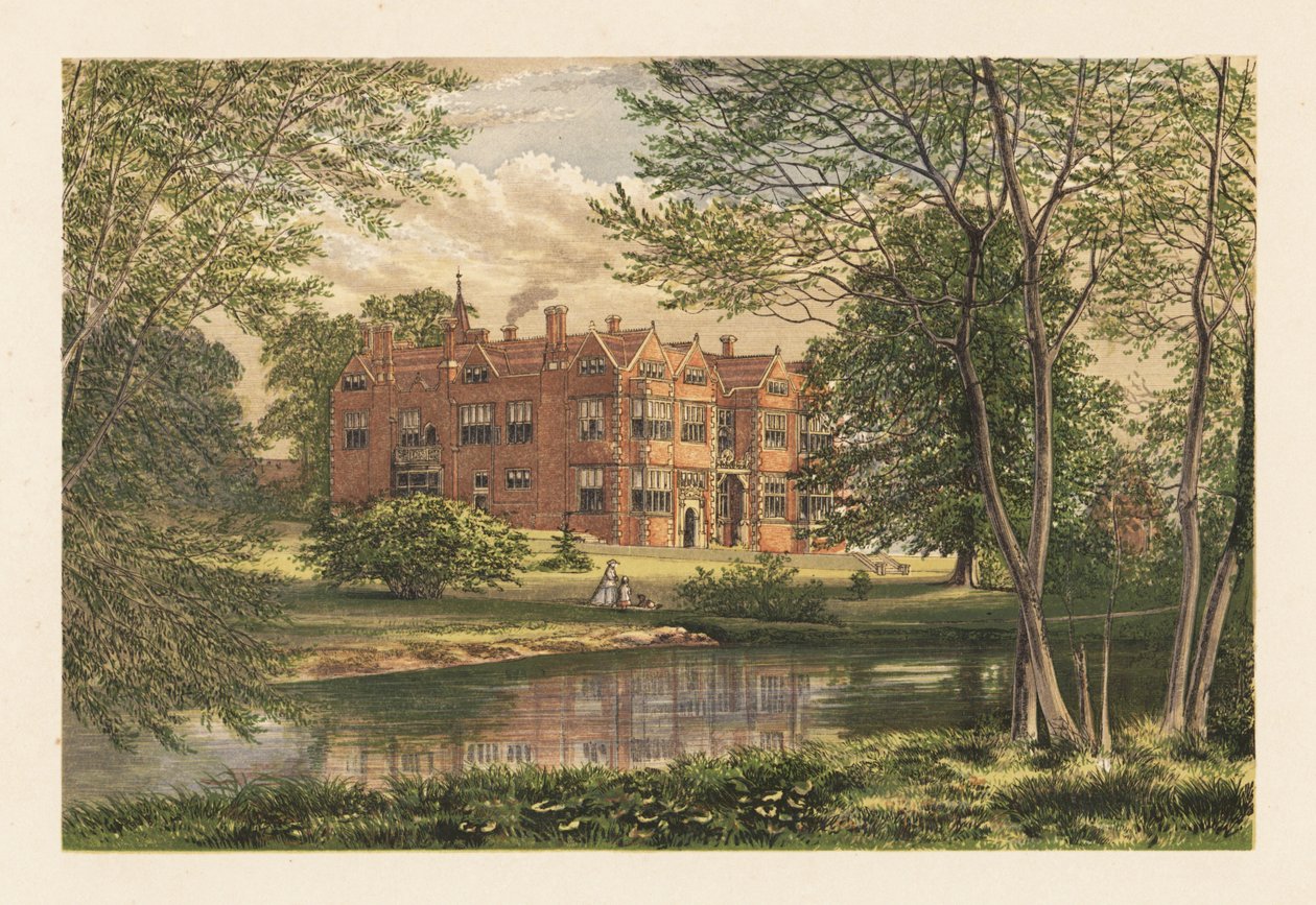 Franks Hall, Farningham, Kent, Anglie. od Alexander Francis (after) Lydon