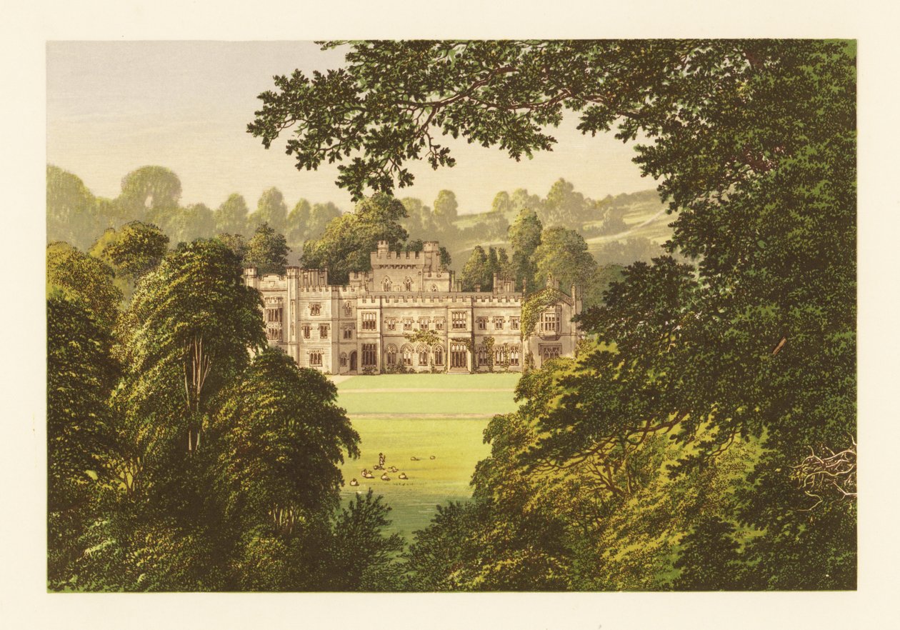 Hrad Hampton Court, Herefordshire, Anglie. od Alexander Francis (after) Lydon