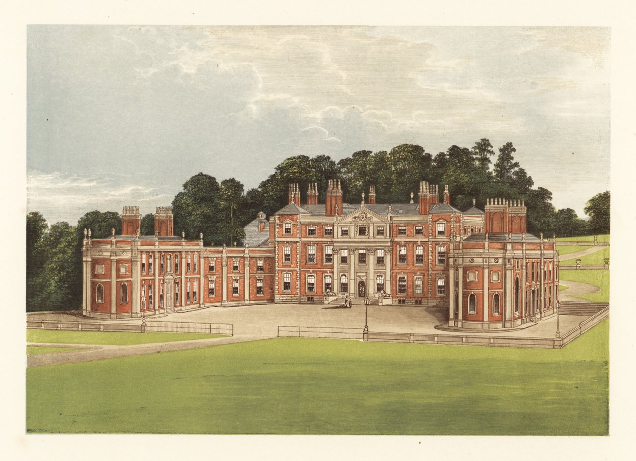 Hawkstone Hall, Shropshire, Anglie. od Alexander Francis (after) Lydon