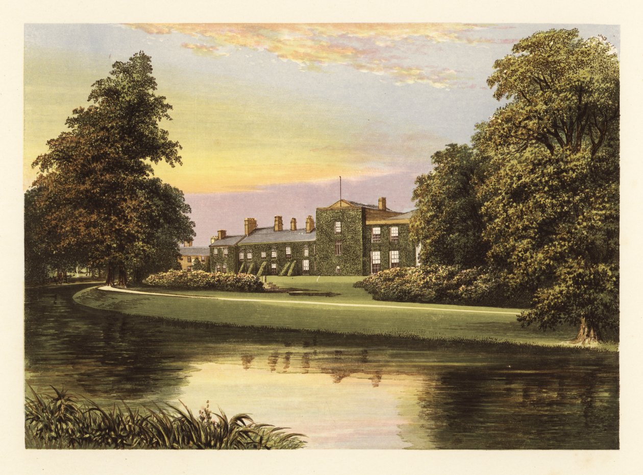 Netherhall, Cumberland, Anglie. ,1880 (rytina) od Alexander Francis (after) Lydon