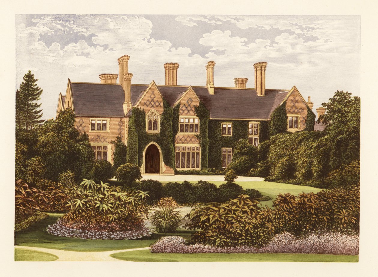 Oxley Manor, Staffordshire, Anglie. od Alexander Francis (after) Lydon