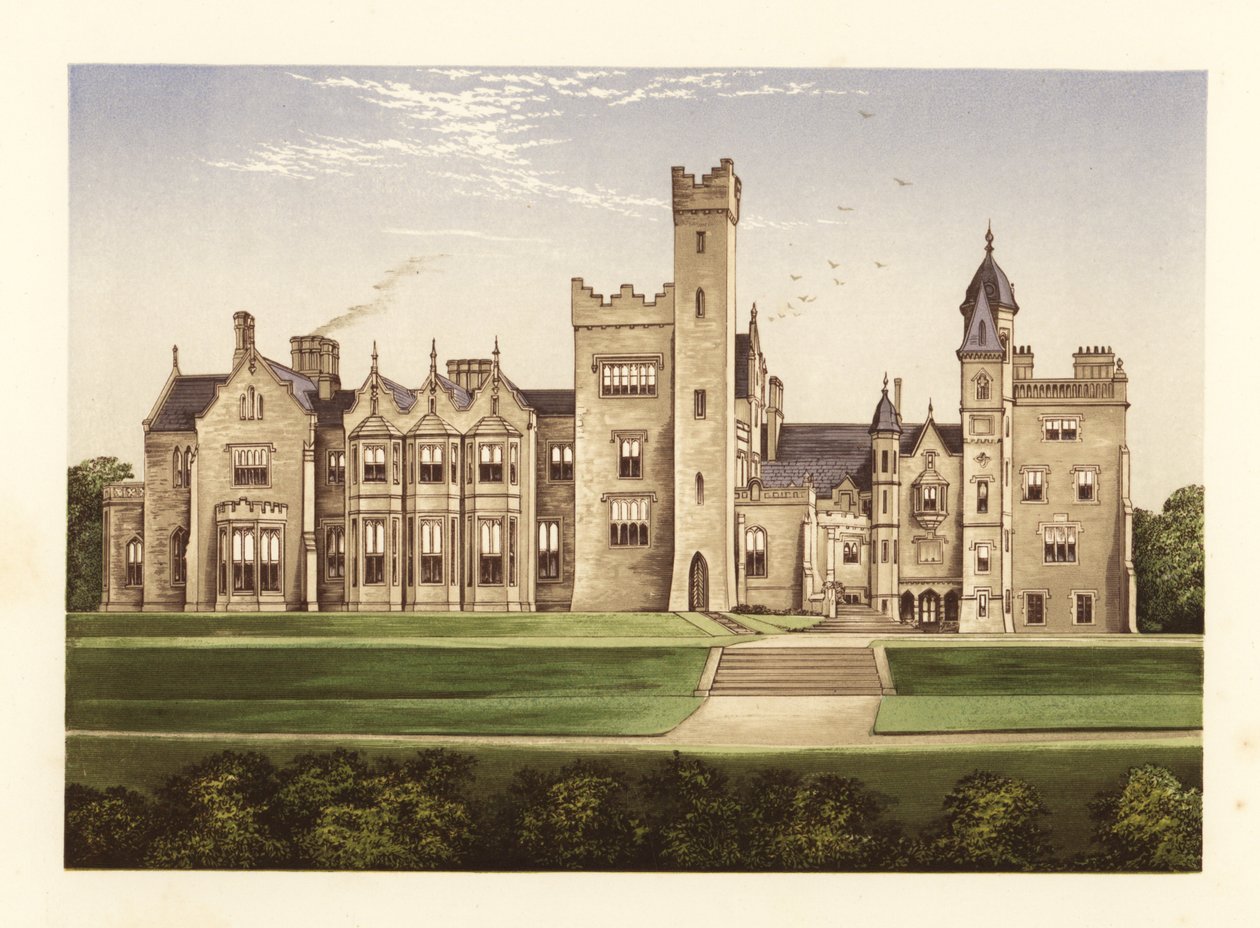 Hrad Rossmore, hrabství Monaghan, Irsko. od Alexander Francis (after) Lydon