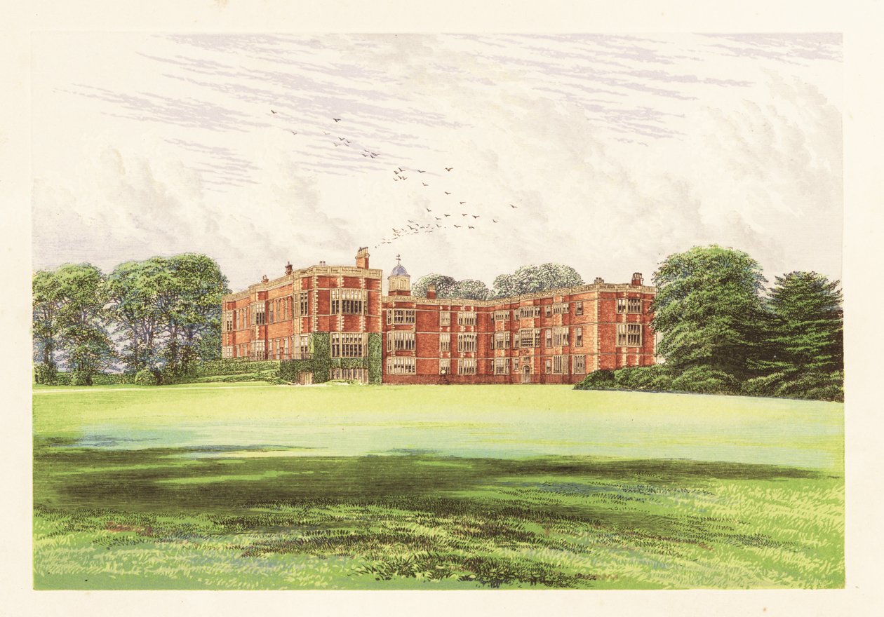 Temple Newsam, Yorkshire, Anglie. ,1880 (rytina) od Alexander Francis (after) Lydon