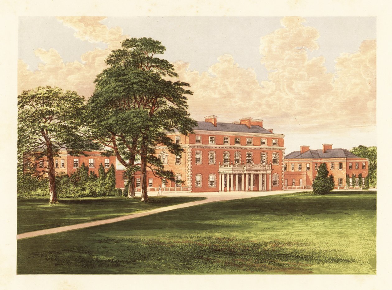 Trafalgar House, Wiltshire, Anglie. ,1880 (rytina) od Alexander Francis (after) Lydon