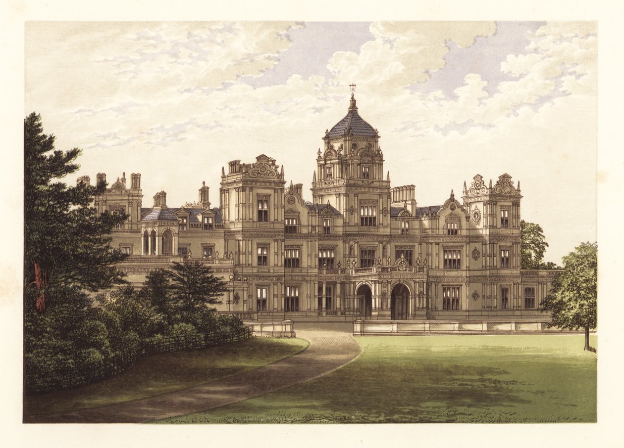 Westonbirt House, Gloucestershire, Anglie. od Alexander Francis (after) Lydon
