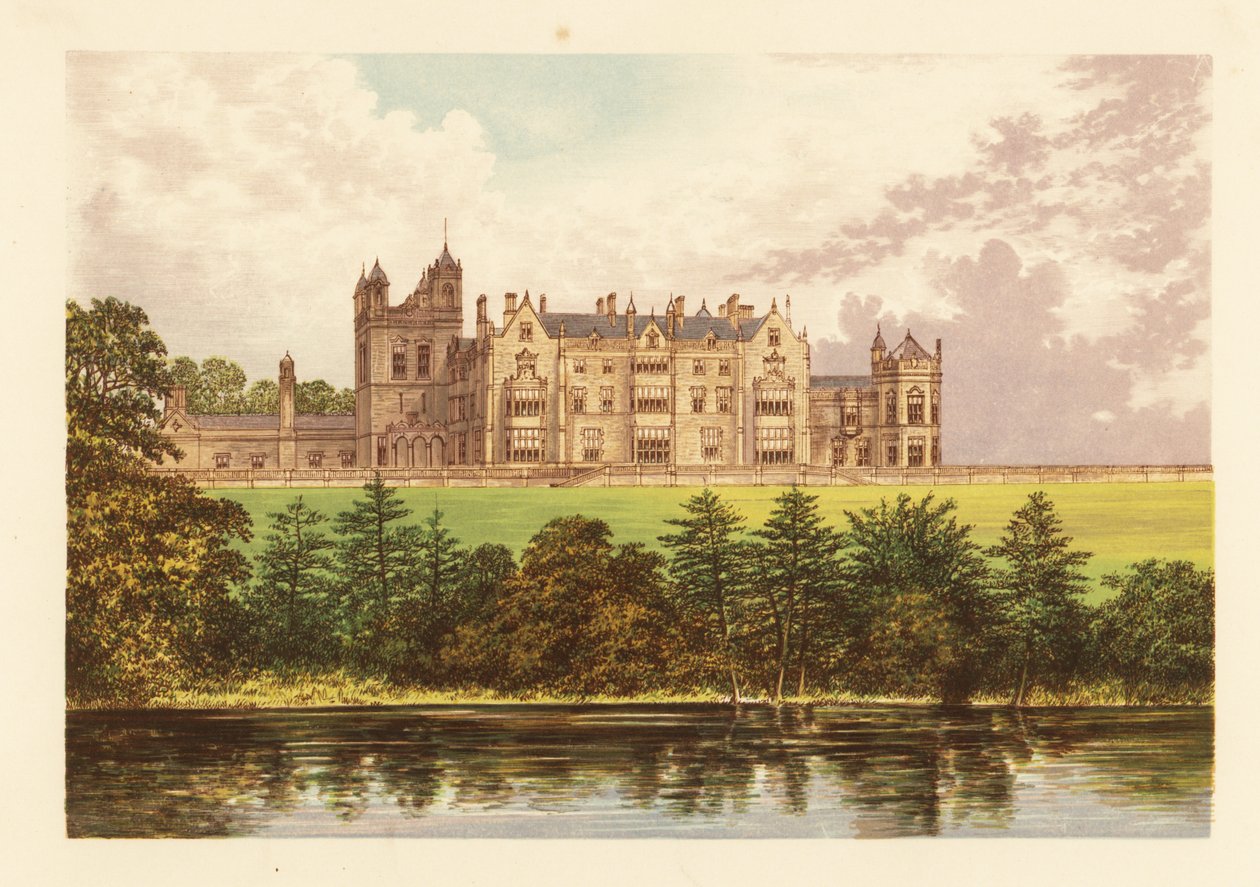 Worsley New Hall, Lancashire, Anglie. od Alexander Francis (after) Lydon