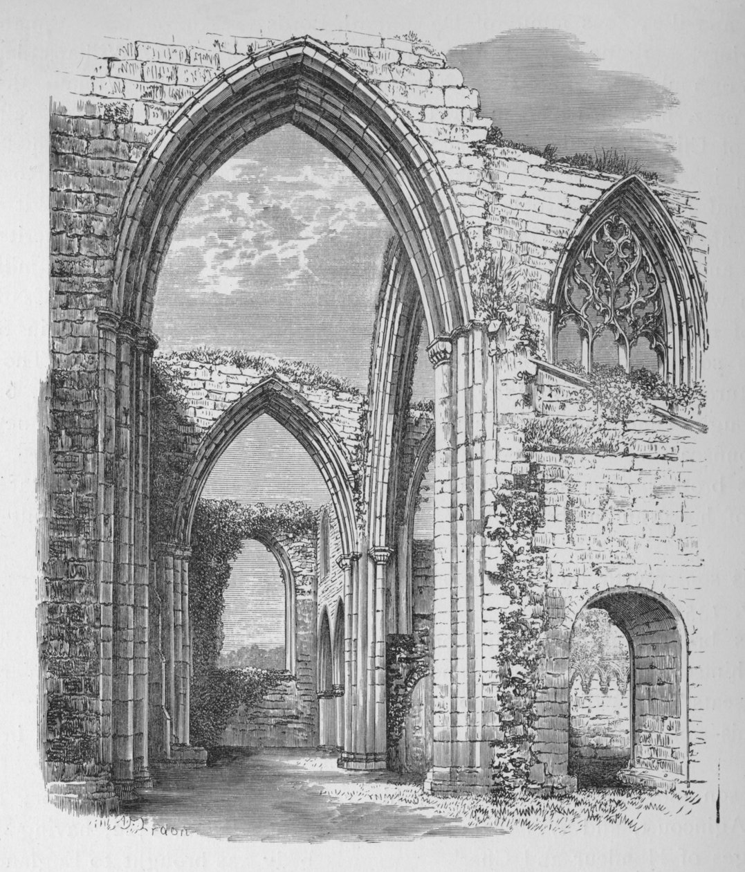 Arches of Transept, Boltonské převorství, c1880, 1897 od Alexander Francis Lydon