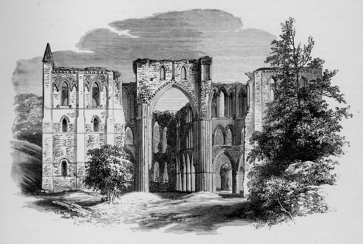 Sbor, ze severu, opatství Rievaulx, c1880, 1897 od Alexander Francis Lydon