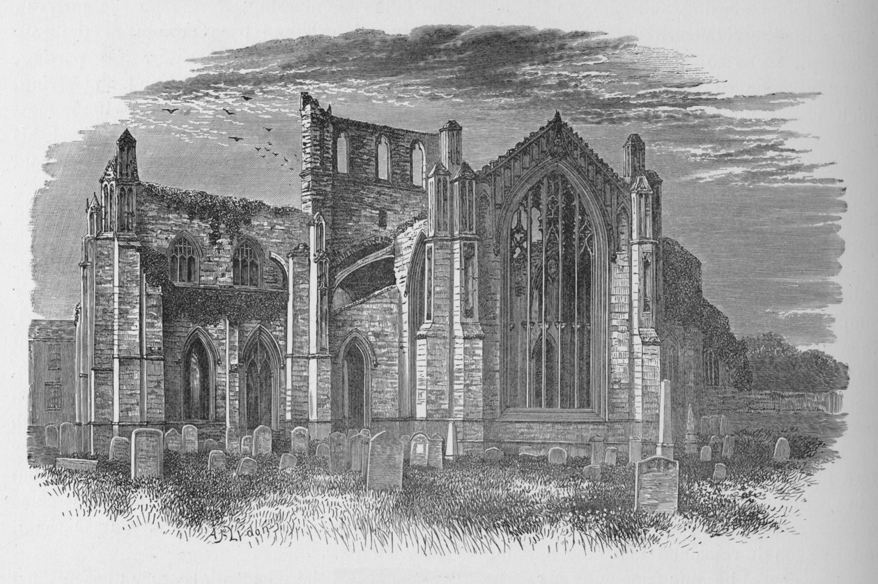 Z východu, Melrose Abbey, c1880, 1897 od Alexander Francis Lydon