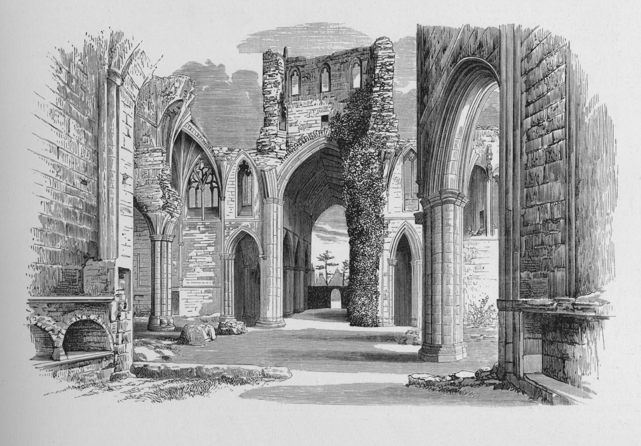 Nave and North and South Aisle, Melrose Abbey, c1880, 1897 od Alexander Francis Lydon