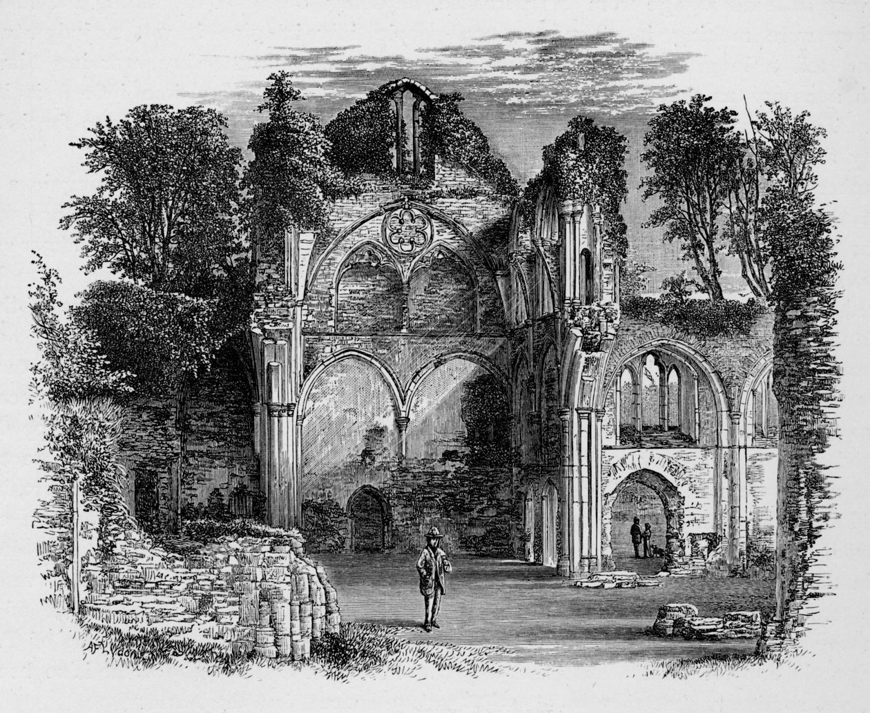 South Transept, Netley Abbey, c1880, 1897 od Alexander Francis Lydon