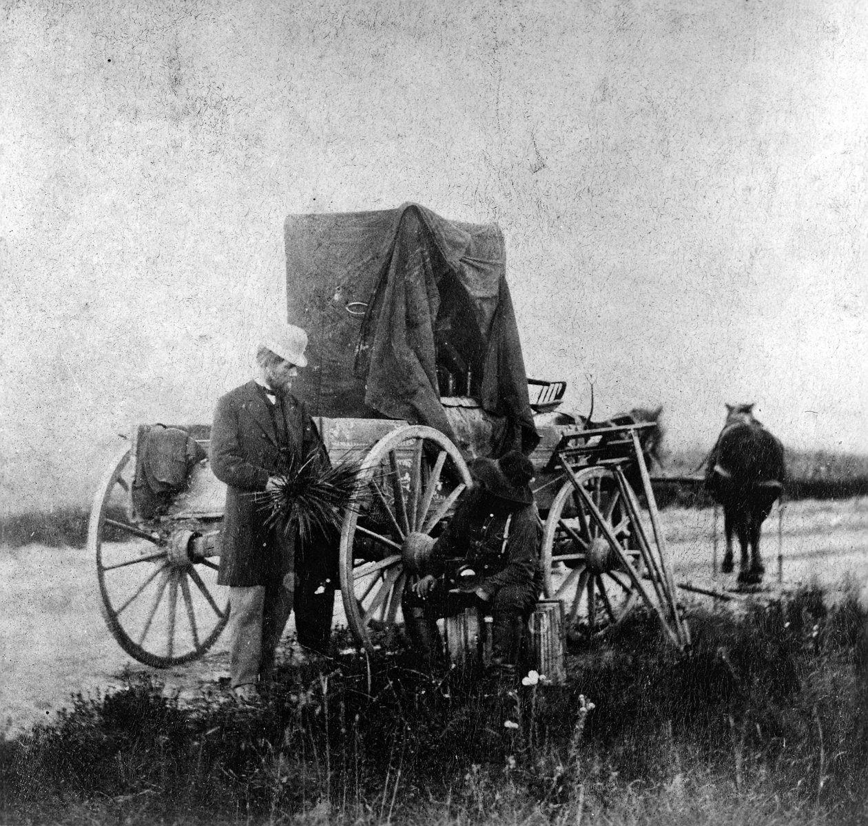Temná komora Alexandra Gardnera na kolech, 1867 od Alexander Gardner