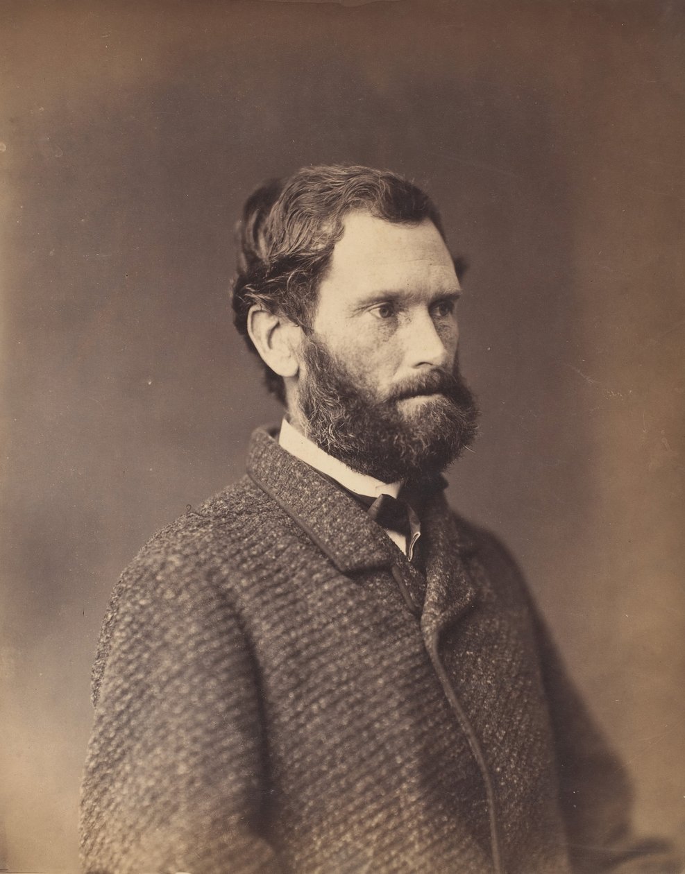 [Bearded Man in Tweed Jacket], počátek 60. let 19. století. od Alexander Gardner.