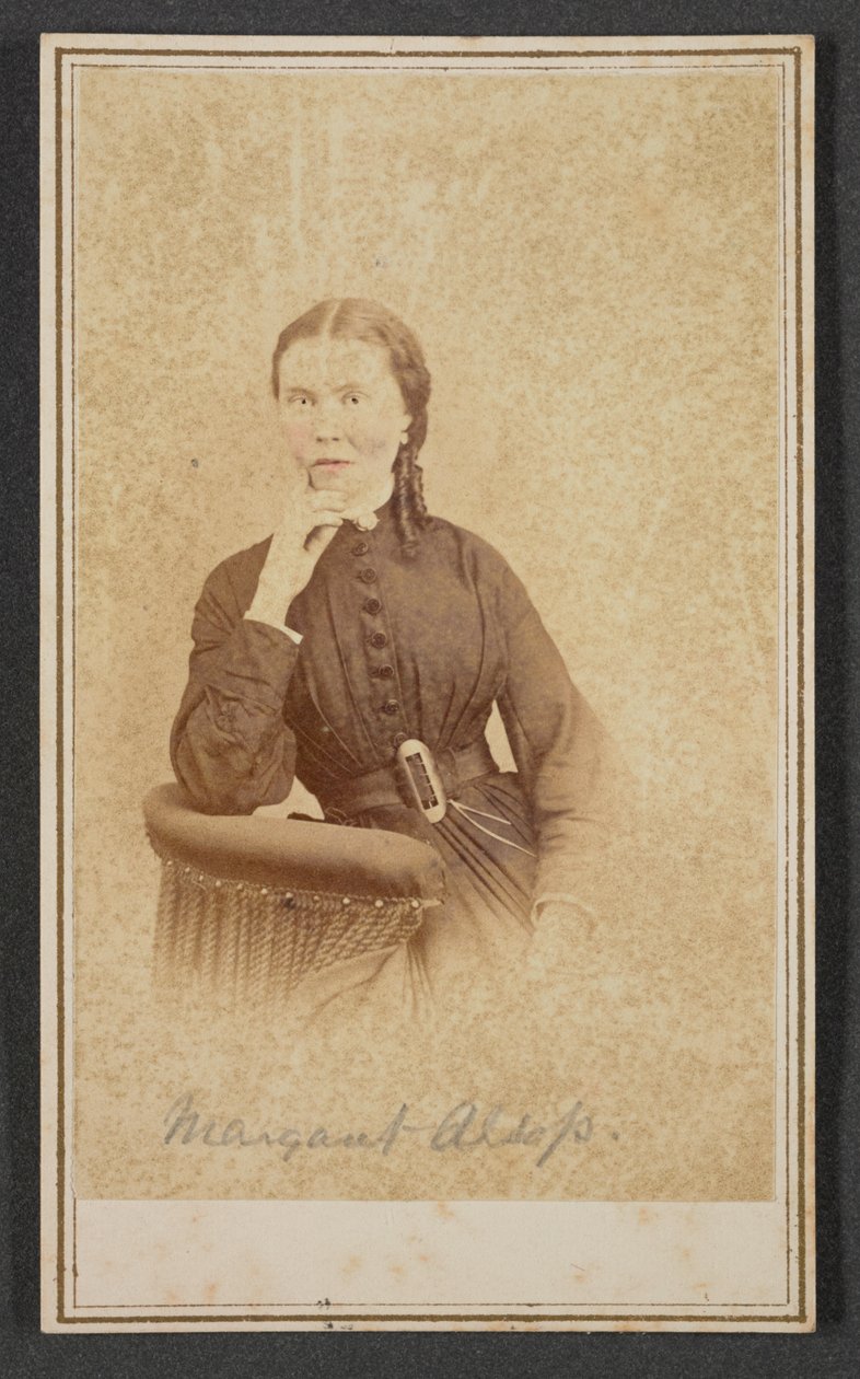 Carte-de-visit portrét Margaret Alsop, ca. 1865. od Alexander Gardner