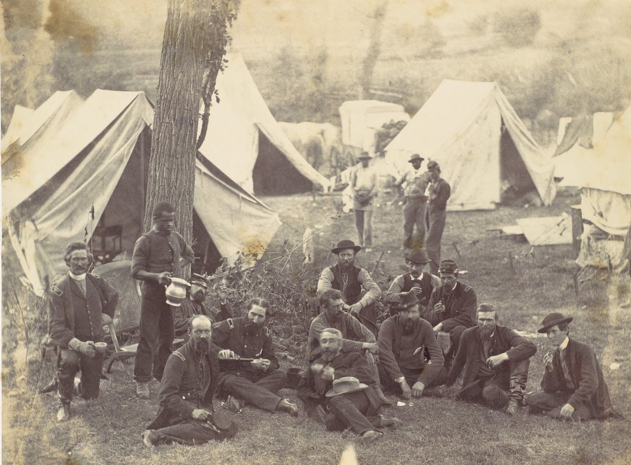 Skupina na velitelství armády Potomac, Antietam, říjen 1862, 1862. od Alexander Gardner