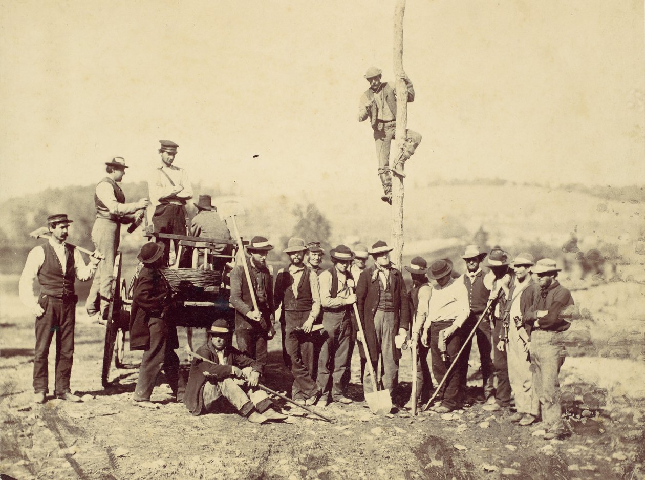 Vojenský telegrafický sbor, armáda Potomac, Berlín, říjen 1862, 1862. od Alexander Gardner