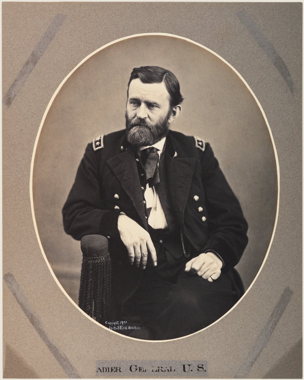 Platinum Rice Print of Ulysses S. Grant, 1865, tištěno 1901 (sépiová fotografie) od Alexander Gardner