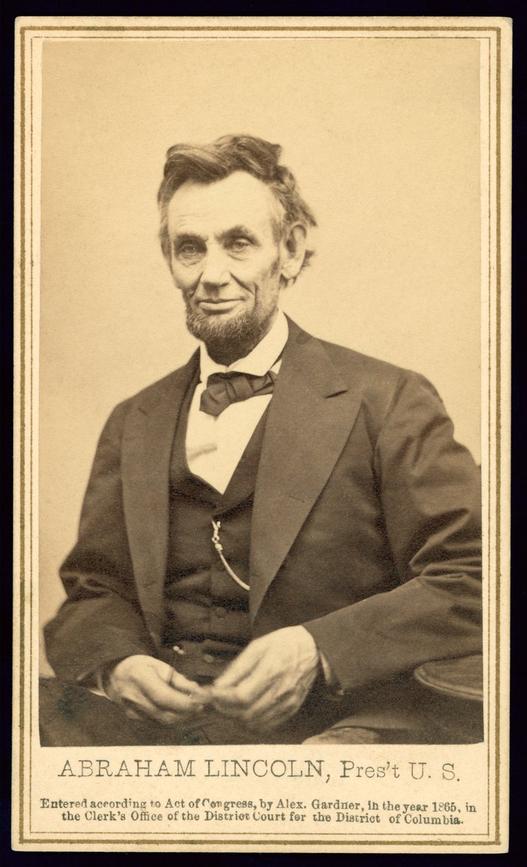 Portrét Lincolna od Alexandra Gardnera od Alexander Gardner