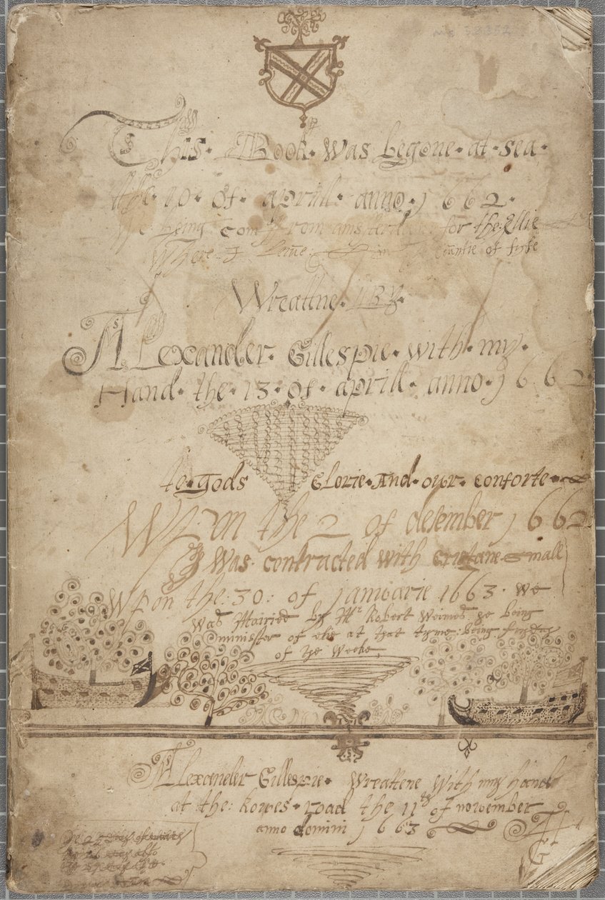 Journal of Alexander Gillespie, 1662-85 od Alexander Gillespie