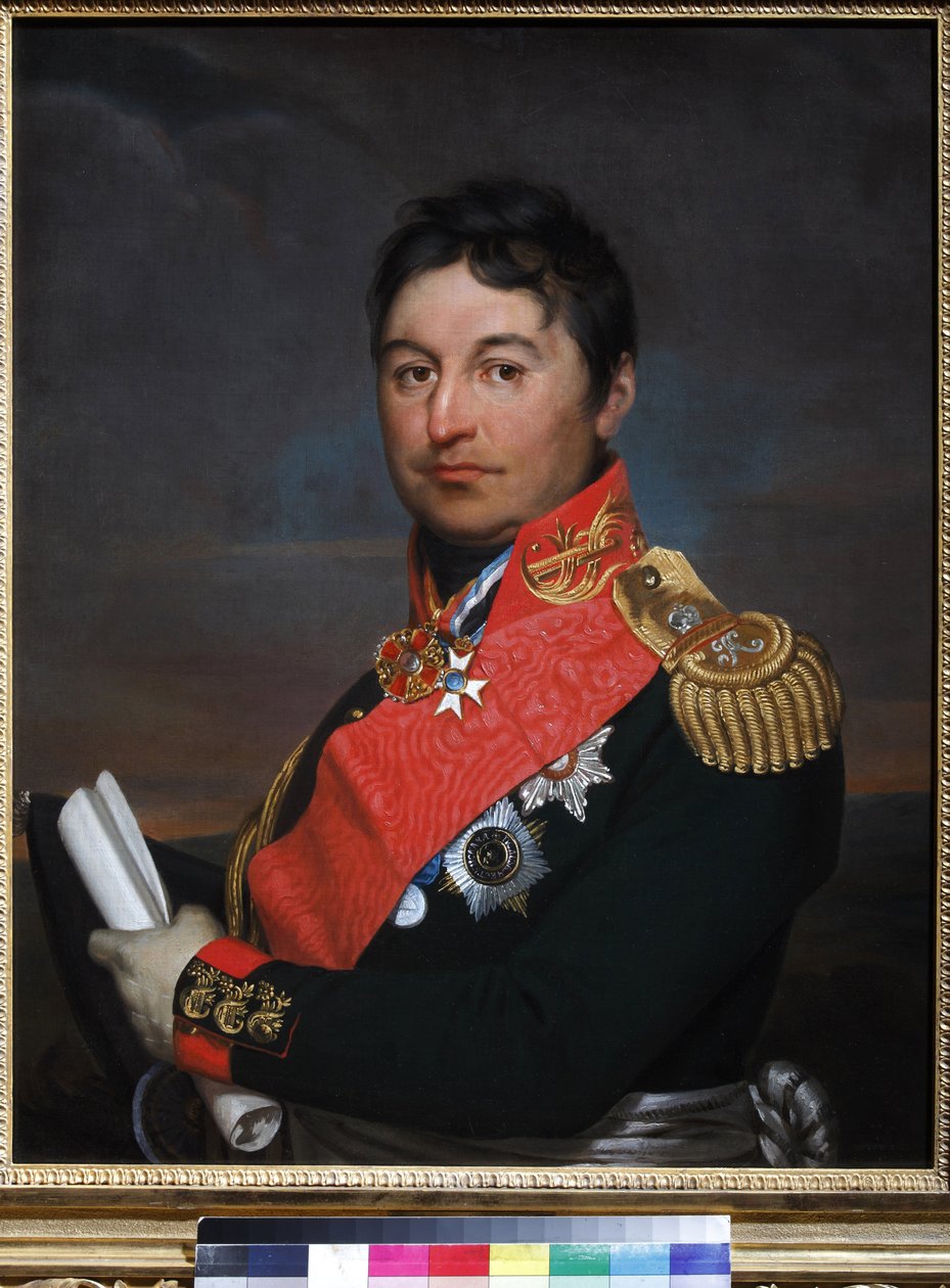 Generál Alexandre Dmitrijevič Balachov - Portrét generála Alexandra Dmitrijeviče Balašova (1770-1837) - Alexandr Grigorjevič Varnek (1782-1843). Olej na plátně od Alexander Grigoryevich Vanek