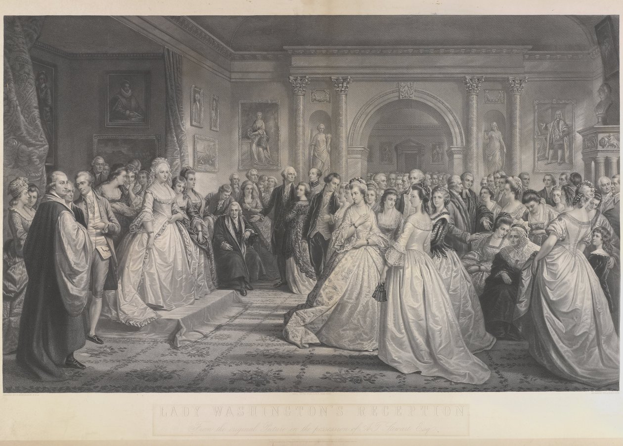 Alexander Hay Ritchie - Republikánský dvůr (Den přijetí lady Washingtonové) podle Daniela Huntingtona od Alexander Hay Ritchie