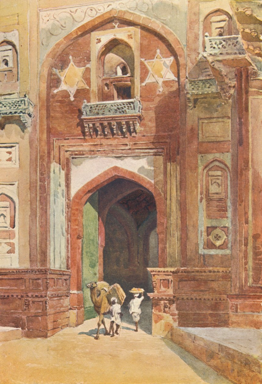 Pevnost Agra – Uvnitř brány Dillí, c1880 1905. od Alexander Henry Hallam Murray