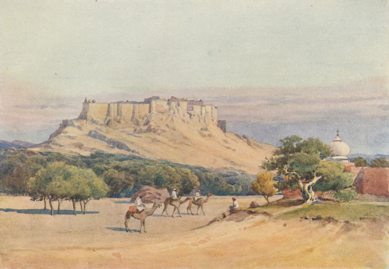 Jodhpur - Celkový pohled na pevnost, c1880 1905. od Alexander Henry Hallam Murray