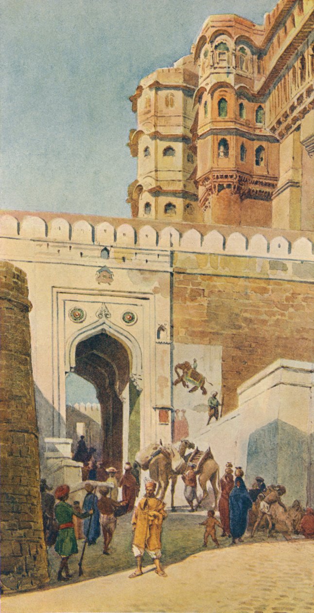 Výstup na palác, Jodhpur, c1880 1905. od Alexander Henry Hallam Murray