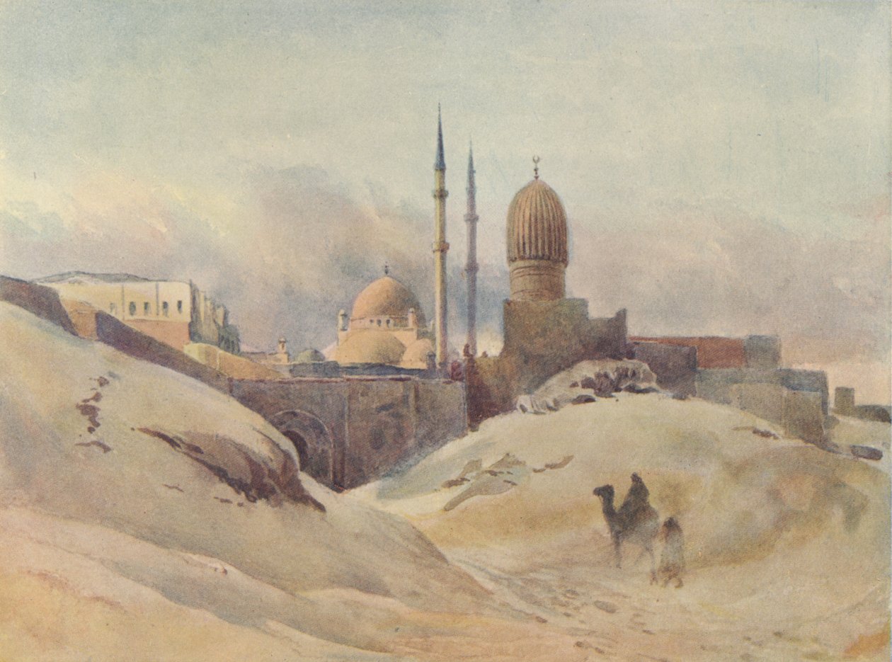 Citadela, Káhira, v písečné bouři, c1880 1905. od Alexander Henry Hallam Murray
