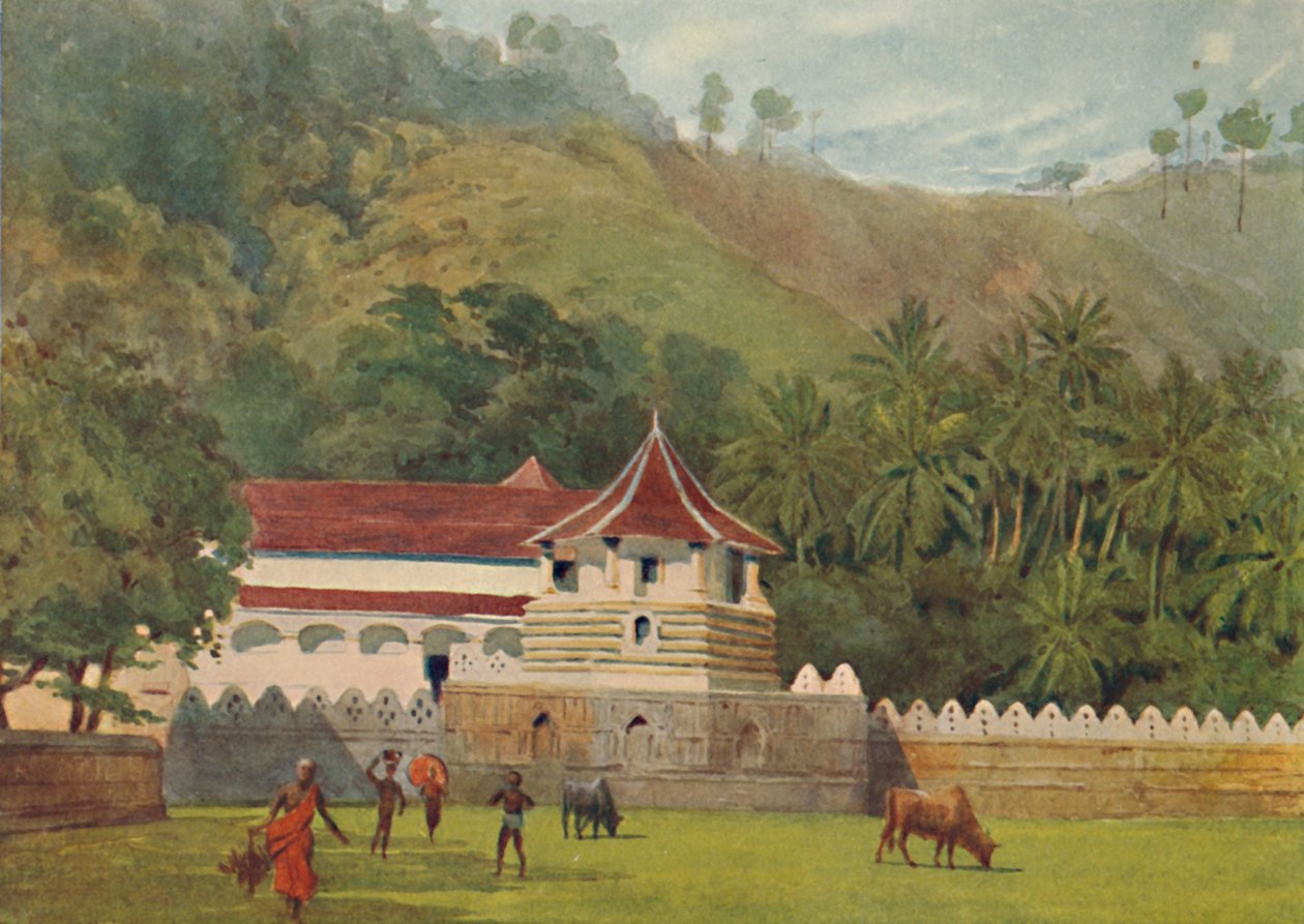 The Temple of the Tooth, Kandy – Exteriér, c1880 1905. od Alexander Henry Hallam Murray