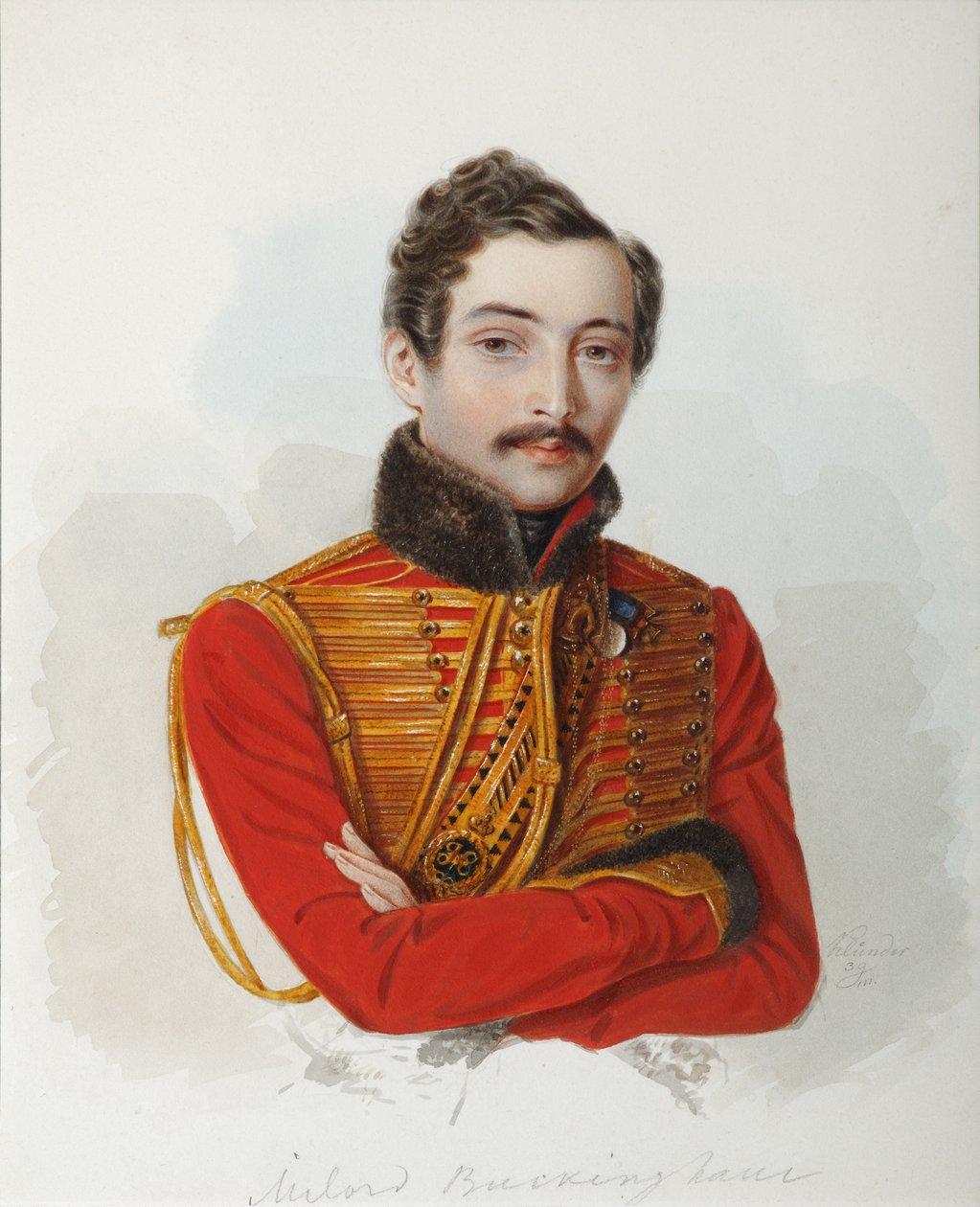 Portrét Vladimíra Dmitrieviče Bakaeva 1810-1871, 1839 od Alexander Ivanovich Klünder