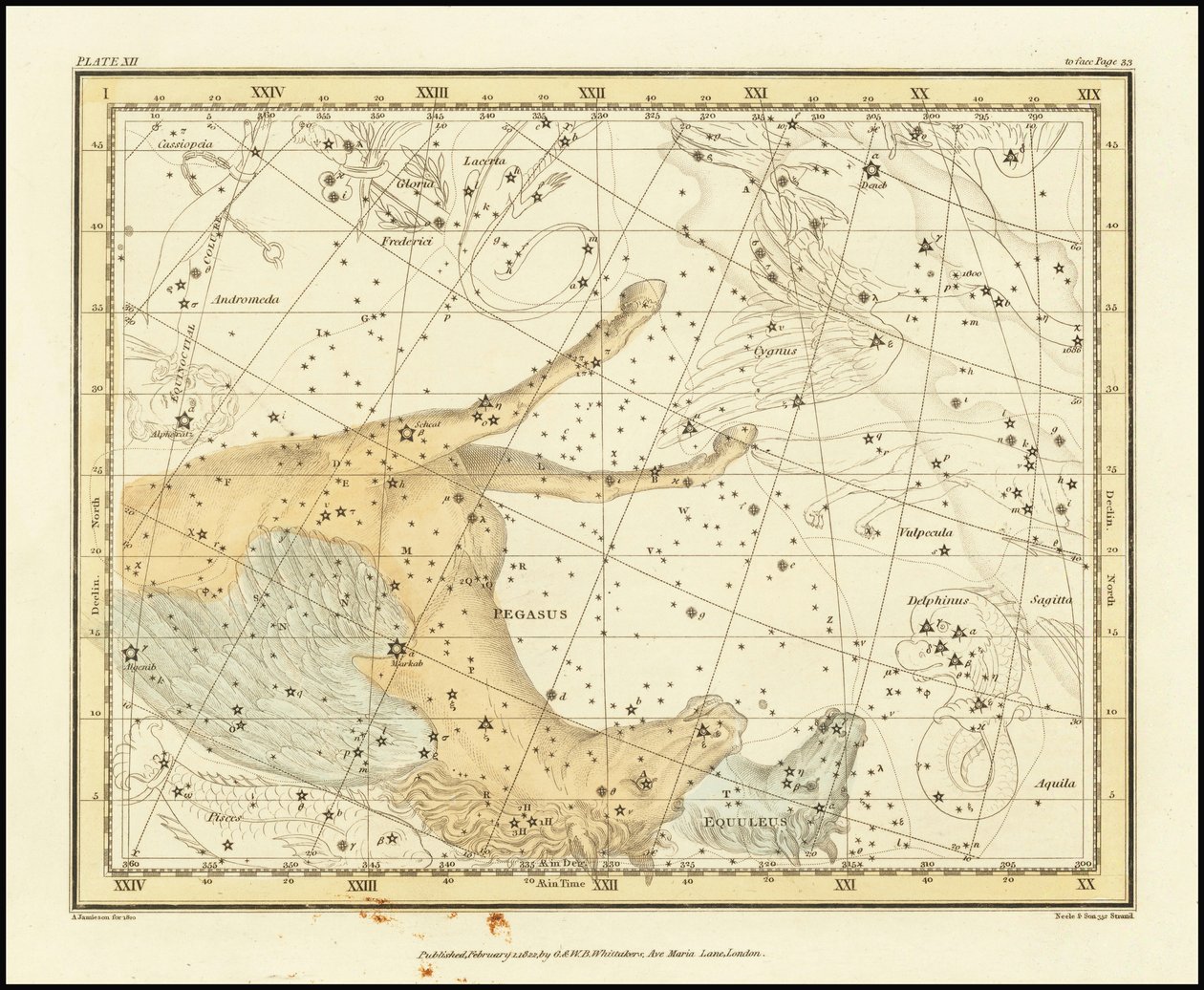1822 - Alexander Jamieson - Pegasus a Equuleus od Alexander Jamieson