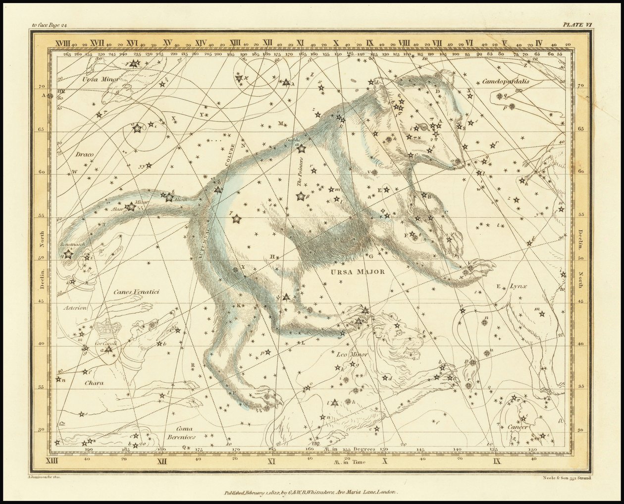 1822 - Alexander Jamieson - Ursa Major - Velká medvědice od Alexander Jamieson
